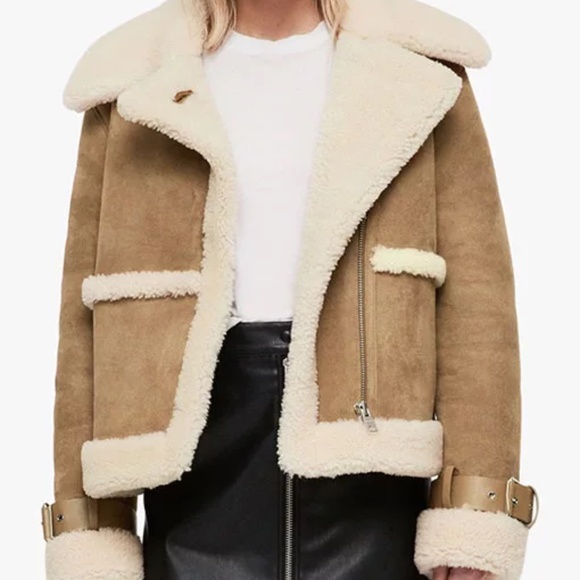 BCBGMaxAzria Jackets & Blazers - BCBG Shearling and Suede Coat